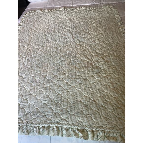 Vintage 80s Teddy And Bear Baby Crib Quilt Blanket Teddy Bear Duck Blocks 1980s - Picture 6 of 8